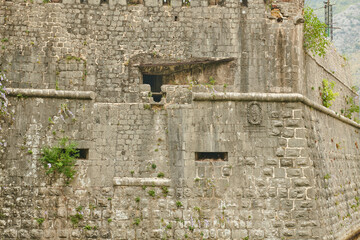 a very old fortress in montenegro in summer