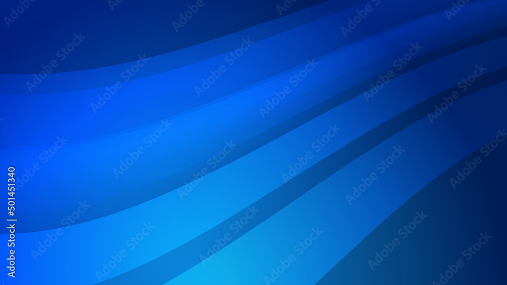 Wall mural abstract blue wave curve 3d geometric light triangle line shape with futuristic concept presentation