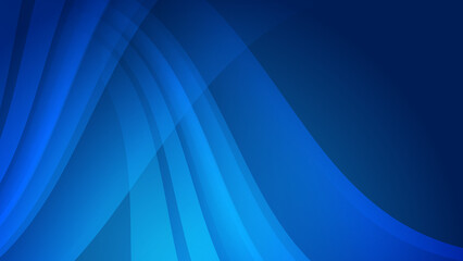 Abstract blue wave curve 3d background. Vector abstract graphic design banner pattern presentation background web template.