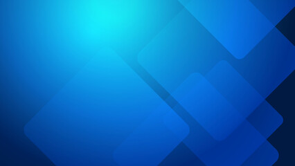 Obraz premium Abstract blue square tech light silver technology background vector. Modern diagonal presentation background.