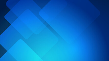 Obraz premium Dark blue square tech abstract background geometry shine and layer element vector for presentation design. Suit for business, corporate, institution, party, festive, seminar, and talks.