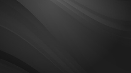 Obraz premium Minimal geometric black wave 3d curve light technology background abstract design. Vector illustration abstract graphic design banner pattern presentation background web template.