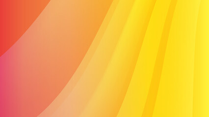 Abstract orange yellow wave curve 3d vector technology background, for design brochure, website, flyer. Geometric orange yellow wave curve wallpaper for poster, certificate, presentation, landing page