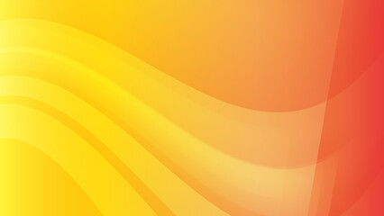 Abstract orange yellow wave curve 3d light silver technology background vector. Modern diagonal presentation background.
