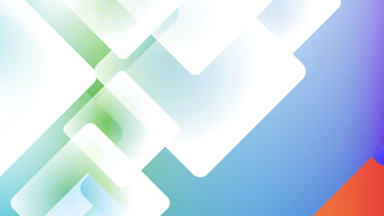 Minimal geometric blue white colorful square light technology background abstract design. Vector illustration abstract graphic design banner pattern presentation background web template.