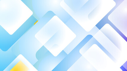 Naklejka premium blue white colorful square abstract modern technology background design. Vector abstract graphic presentation design banner pattern background web template.
