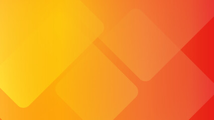 Abstract orange yellow square background. Vector abstract graphic design banner pattern presentation background web template.