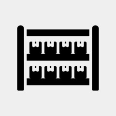 Stock icon in solid style, use for website mobile app presentation