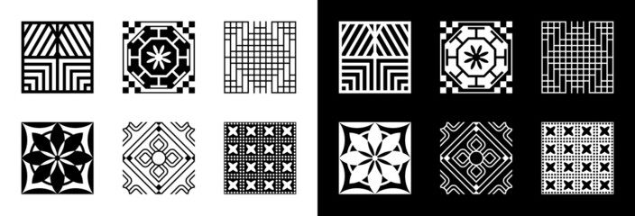 Traditional tile pattern of Korea