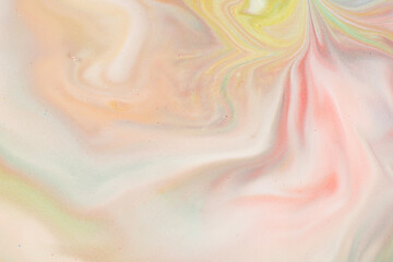 Fototapeta premium Colorful abstract liquid pattern background.color mixing paint.