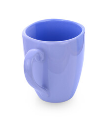 empty mug isolated on white background.