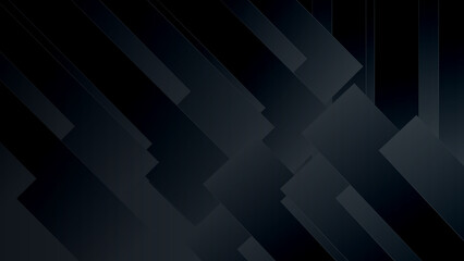 Fototapeta premium Black abstract background paper shine and layer element vector for presentation design. Suit for business, corporate, institution, party, festive, seminar, and talks.