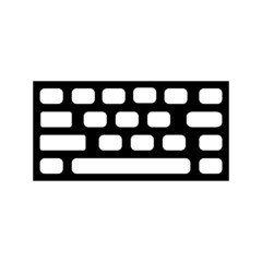 keyboard new icon simple vector