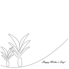 Happy mothers day card or background vector illustration