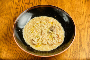 Risotto with three cheeses