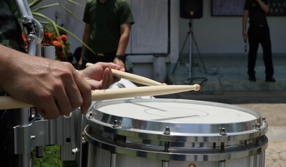 drummer playing the drums