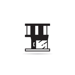 house building icon vector illustration