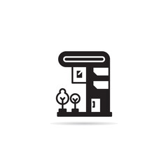 modern building and house icon vector illustration