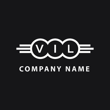VIL letter logo design on black background. VIL  creative initials letter logo concept. VIL letter design.
