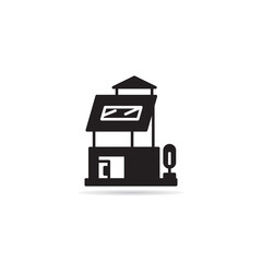 modern house and building icon vector illustration