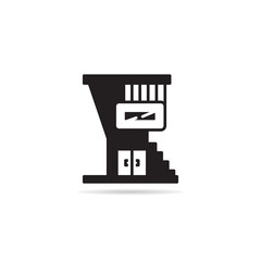 modern house and building icon vector illustration
