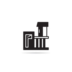 modern house and building icon vector illustration