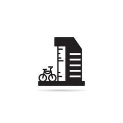 Fototapeta premium modern house and building icon vector illustration