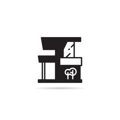 modern house and building icon vector illustration