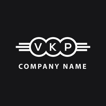 VKP letter logo design on black background. VKP  creative initials letter logo concept. VKP letter design.
