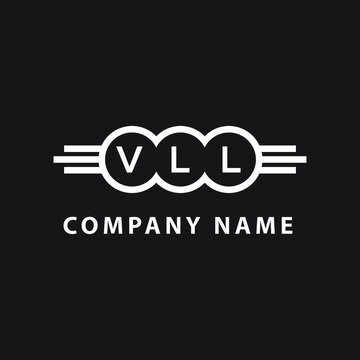 VLL letter logo design on black background. VLL  creative initials letter logo concept. VLL letter design.
