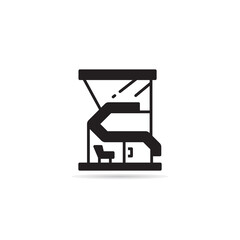 modern house and building icon vector illustration
