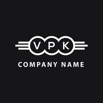 VPK letter logo design on black background. VPK  creative initials letter logo concept. VPK letter design.
