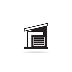 modern house building icon vector illustration