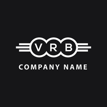 VRB letter logo design on black background. VRB  creative initials letter logo concept. VRB letter design.
