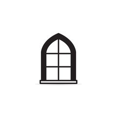 arch window icon vector illustration