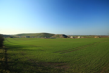 Agricultural landscape outside of the city of Magdeburg in Germany