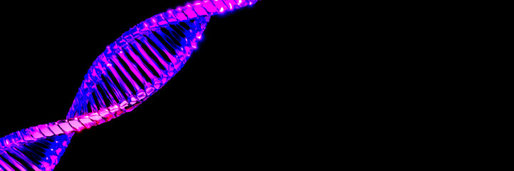 DNA 3D render science or medical background