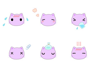 体調不良　熱中症　ネコ　主線あり