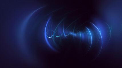 3D rendering abstract multicolor fractal light background