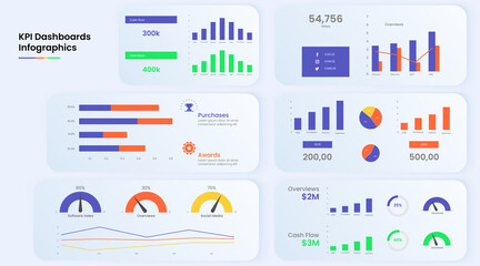 Modern stunning user experience infographic vector element set and infographic set design.