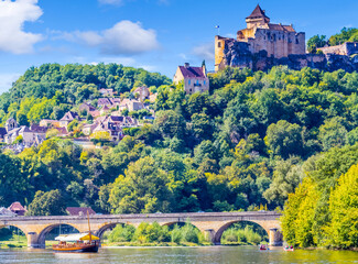 Village de Castelnau-la-Chapelle, Périgord, France 