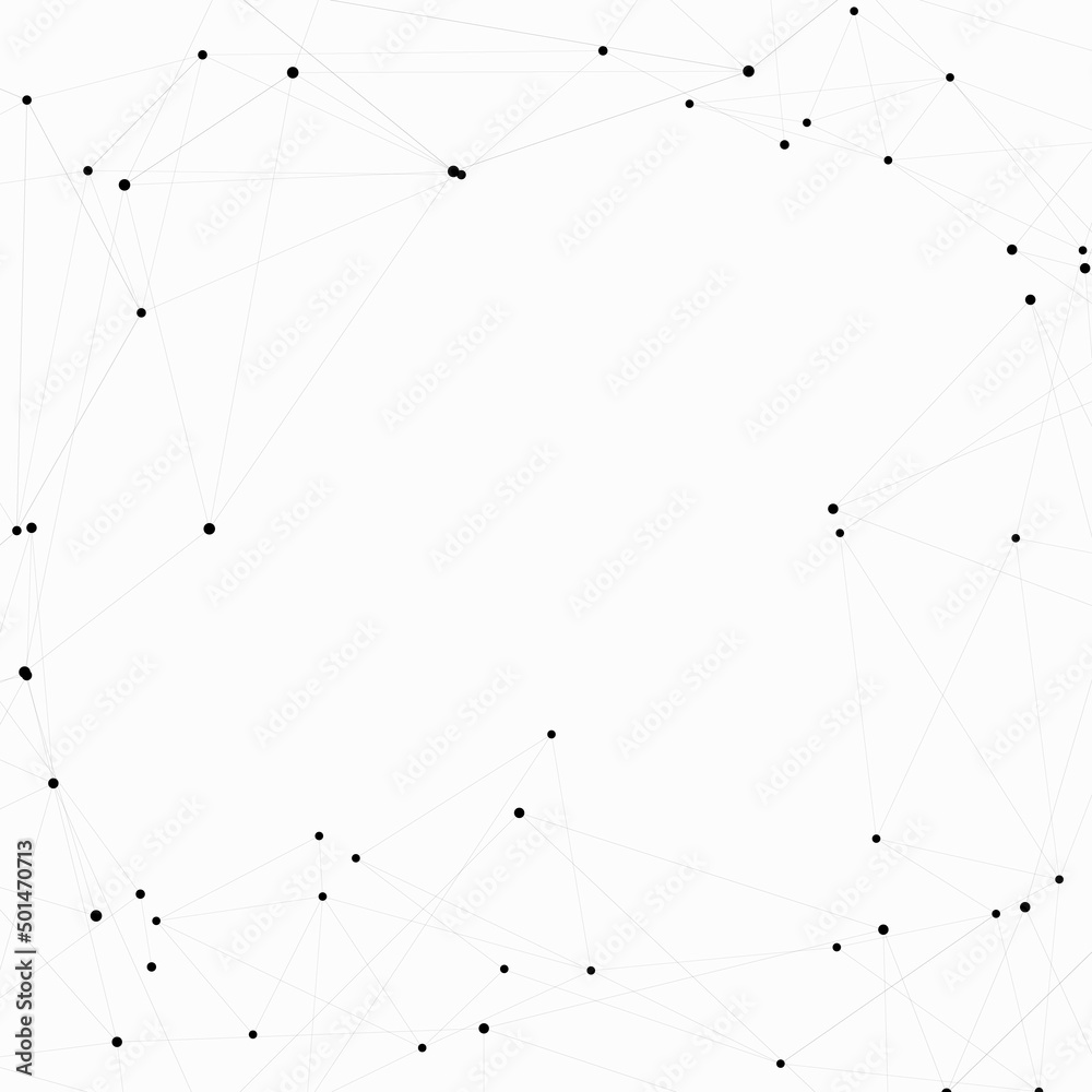 Poster Vector connect lines and dots. Cover template for technology. Abstract background