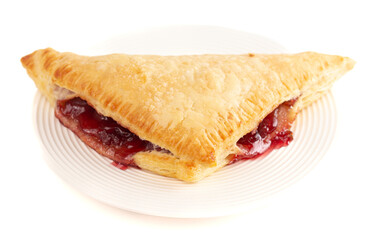 Cherry Turnover Made with Pie Filling and Flakey Pastry