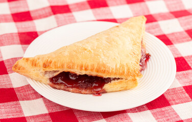 Cherry Turnover Made with Pie Filling and Flakey Pastry