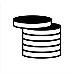 money - coin icon vector design template simple and clean