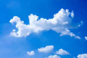 Naklejka na ściany i meble blue sky with cloud closeup 2