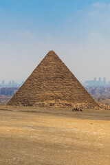 Fototapeta na wymiar View of the Giza Pyramid. Egypt. Cairo.