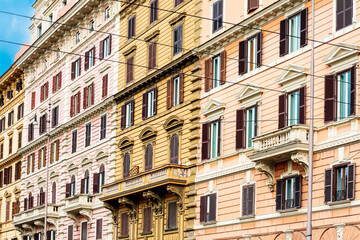 Fototapeta na wymiar Antique building view in Rome, ITALY