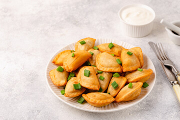 Dumplings, filled with mashed potatoes.