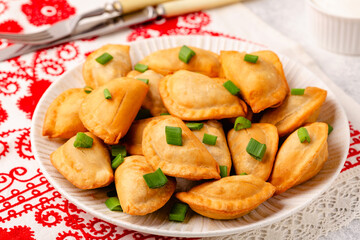 Dumplings, filled with mashed potatoes.
